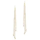 98767, LONG TASSEL BEADED DROP EARRING