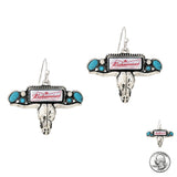 98773, WESTERN STEER HEAD EARRING