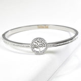 98788, TREE OF LIFE STAINLESS STEEL BANGLE BRACELET