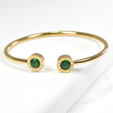 98794, ROMAN NUMERAL ACCENT RHINESTONE STAINLESS STEEL CUFF BRACELET