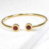 98794, ROMAN NUMERAL ACCENT RHINESTONE STAINLESS STEEL CUFF BRACELET