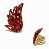 98801, WING RHINESTONE STRETCH RING