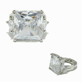98803, SQUARE RHINESTONE DIAMOND STRETCH RING