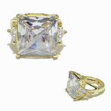 98803, SQUARE RHINESTONE DIAMOND STRETCH RING