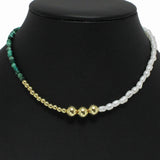 98811, FRESHWATER PEARL WITH BALL BEADED NECKLACE