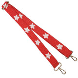 98828, STAR PRINT BEADED BAG STRAP