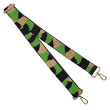 98830, CAMOUFLAGE PRINT BEADED BAG STRAP