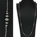 98836, 60" NAVAJO BEADED LONG NECKLACE