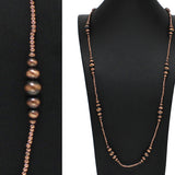98836, 60" NAVAJO BEADED LONG NECKLACE