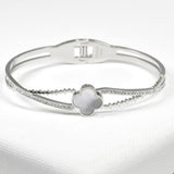 98855, CLOVER STAINLESS STEEL BRACELET