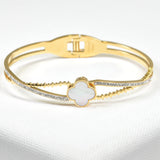 98855, CLOVER STAINLESS STEEL BRACELET