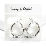 98859, TWISTED ROUND METAL HOOP EARRING