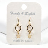 98868, DAINTY STAR CHARM DANGLE EARRING