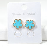 98889, FLOWER STUD EARRING