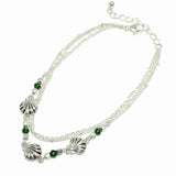 98892, SEASHELL DOUBLE LAYERED ANKLET