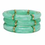 98898, CELLULOID ACETATE TUBE MULTI LAYERED STRETCH BRACELET