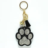 98955, ANIMAL PAW CRYSTAL EMBELLISHED KEYCHAIN