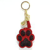 98955, ANIMAL PAW CRYSTAL EMBELLISHED KEYCHAIN