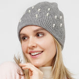 98986, PEARL ACCENT KNIT BEANIE