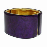 99014, RECTANGLE GLITTER CELLULOID ACETATE BANGLE BRACELET