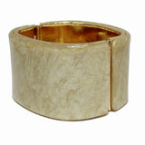 99014, RECTANGLE GLITTER CELLULOID ACETATE BANGLE BRACELET