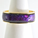 99020, GLITTER CELLULOID ACETATE BANGLE BRACELET