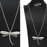 99055, DRAGONFLY LONG PENDANT NECKLACE
