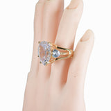 99075, TEARDROP RHINESTONE STRETCH RING