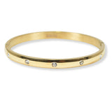 99078, RHINESTONE ACCENT STAINLESS STEEL BRACELET