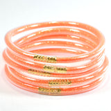 99079, GLITTER JELLY TUBE MULTI LAYERED BRACELET SET