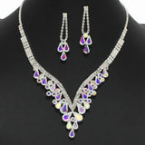99083, CRYSTAL RHINESTONE NECKLACE SET