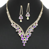 99083, CRYSTAL RHINESTONE NECKLACE SET