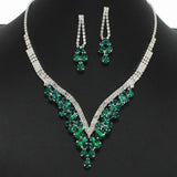 99083, CRYSTAL RHINESTONE NECKLACE SET
