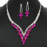 99083, CRYSTAL RHINESTONE NECKLACE SET