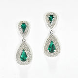 99118, TEARDROP ACCENT CRYSTAL RHINESTONE EARRING