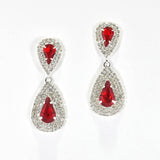 99118, TEARDROP ACCENT CRYSTAL RHINESTONE EARRING