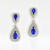 99118, TEARDROP ACCENT CRYSTAL RHINESTONE EARRING