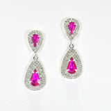 99118, TEARDROP ACCENT CRYSTAL RHINESTONE EARRING