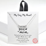 99121, GOLD DIPPED, "MY DOG, MY HEART" DAINTY BONE NECKLACE