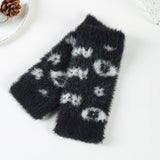99149, MINI FLOWER PATTERN CHENILLE GLOVES