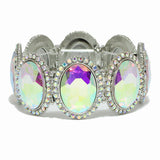 99151, OVAL RHINESTONE STRETCH BRACELET