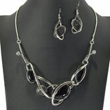 99160, RESIN MARBLE STONE ACCENT NECKLACE