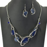 99160, RESIN MARBLE STONE ACCENT NECKLACE