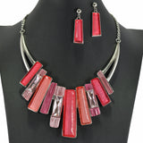 99164, PIANO CELLULOID ACETATE WITH RHINESTONE NECKLACE