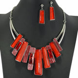 99164, PIANO CELLULOID ACETATE WITH RHINESTONE NECKLACE