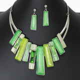 99164, PIANO CELLULOID ACETATE WITH RHINESTONE NECKLACE