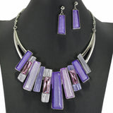 99164, PIANO CELLULOID ACETATE WITH RHINESTONE NECKLACE