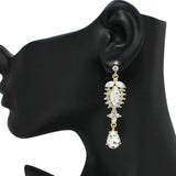 99195, RHINESTONE EVENING EARRING
