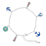 99226, NAUTICAL THEME CHARM ANKLET
