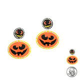 99240, HALLOWEEN PUMPKIN ACRYLIC DANGLE EARRING